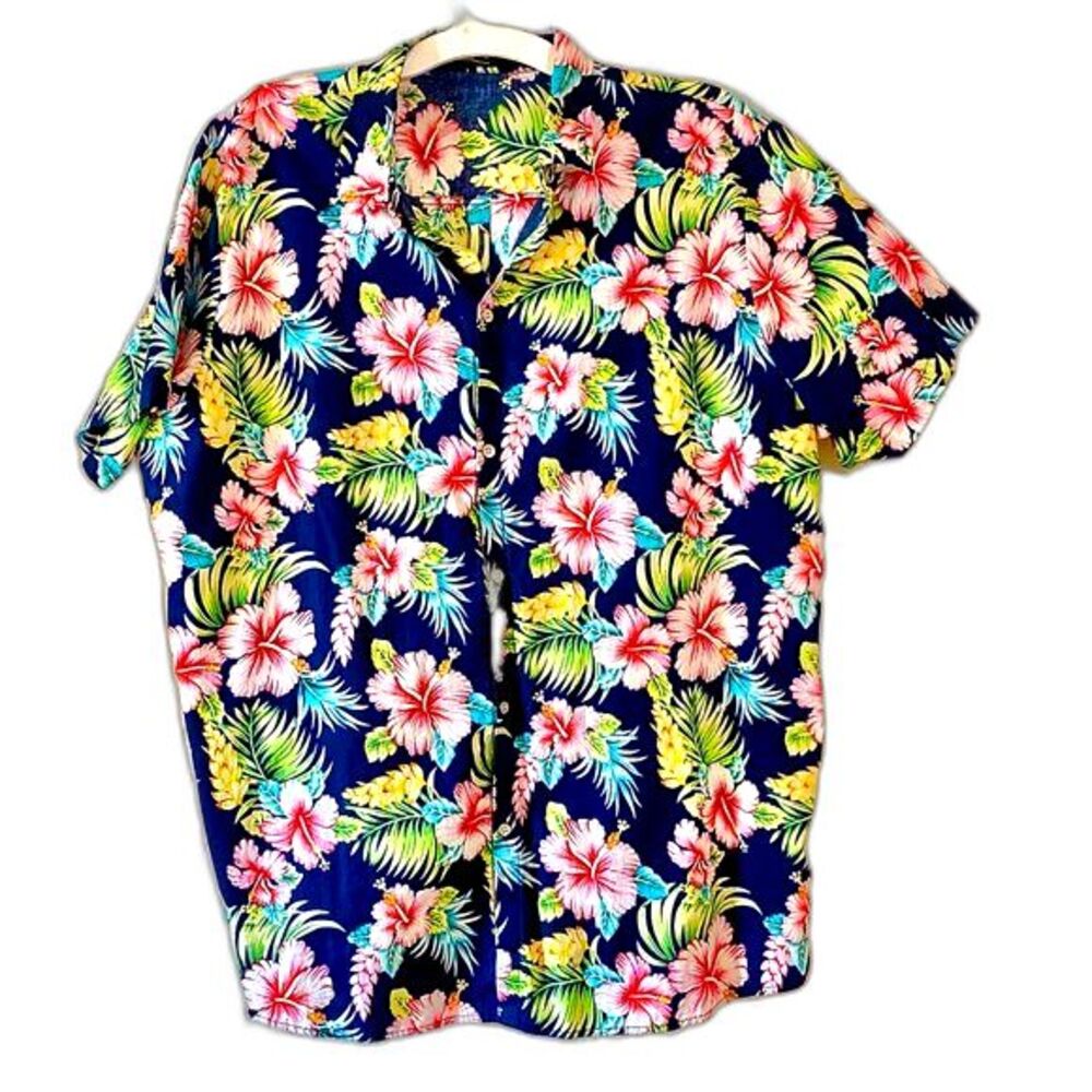 SSLR Men's Collection Hawaiian Aloha Shirt Sz XXL